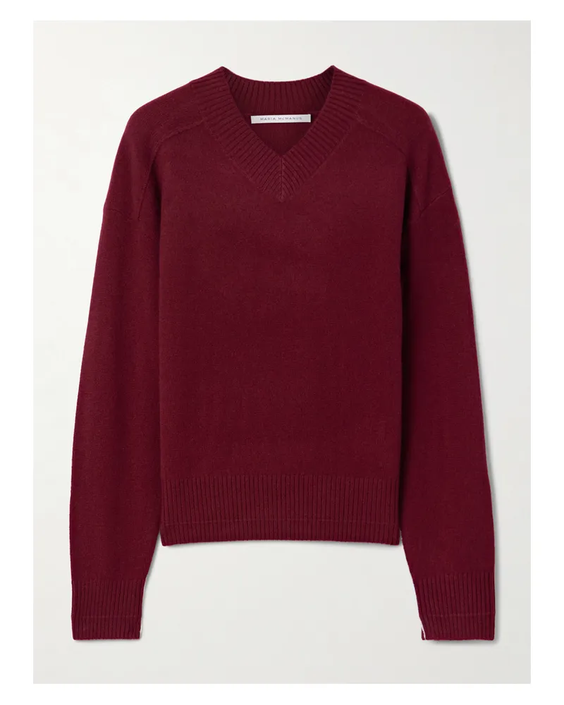 Maria Mcmanus Pullover Aus Einer Woll-kaschmirmischung - Rot Rot