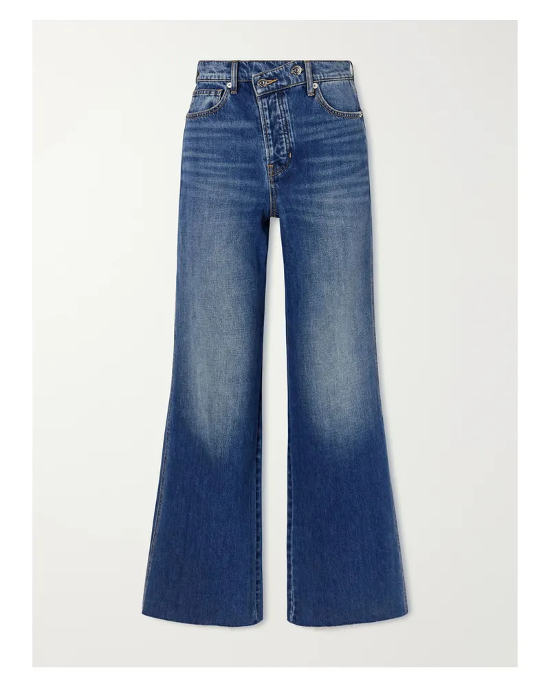Veronica Beard Taylor High-rise Wide-leg Jeans - Blue Blue