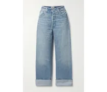 Net Sustain Ayla Baggy Cuffed Crop Hoch Sitzende Jeans