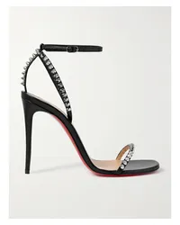 Christian Louboutin So Me 100 Sandalen aus Leder mit Nieten Schwarz