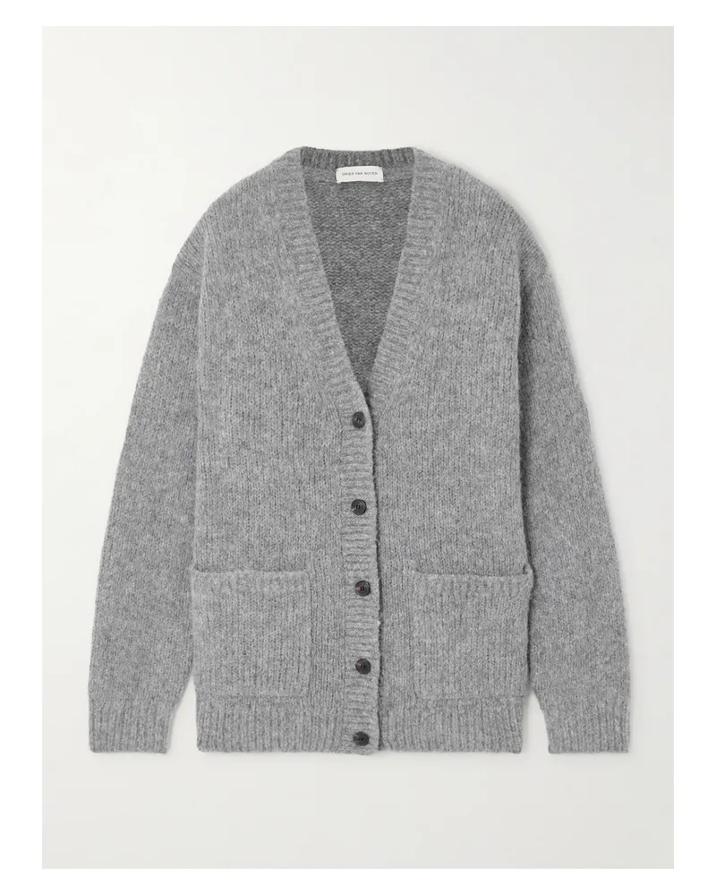 Dries van Noten Cardigan Aus Einer Alpakawollmischung - Grau Grau