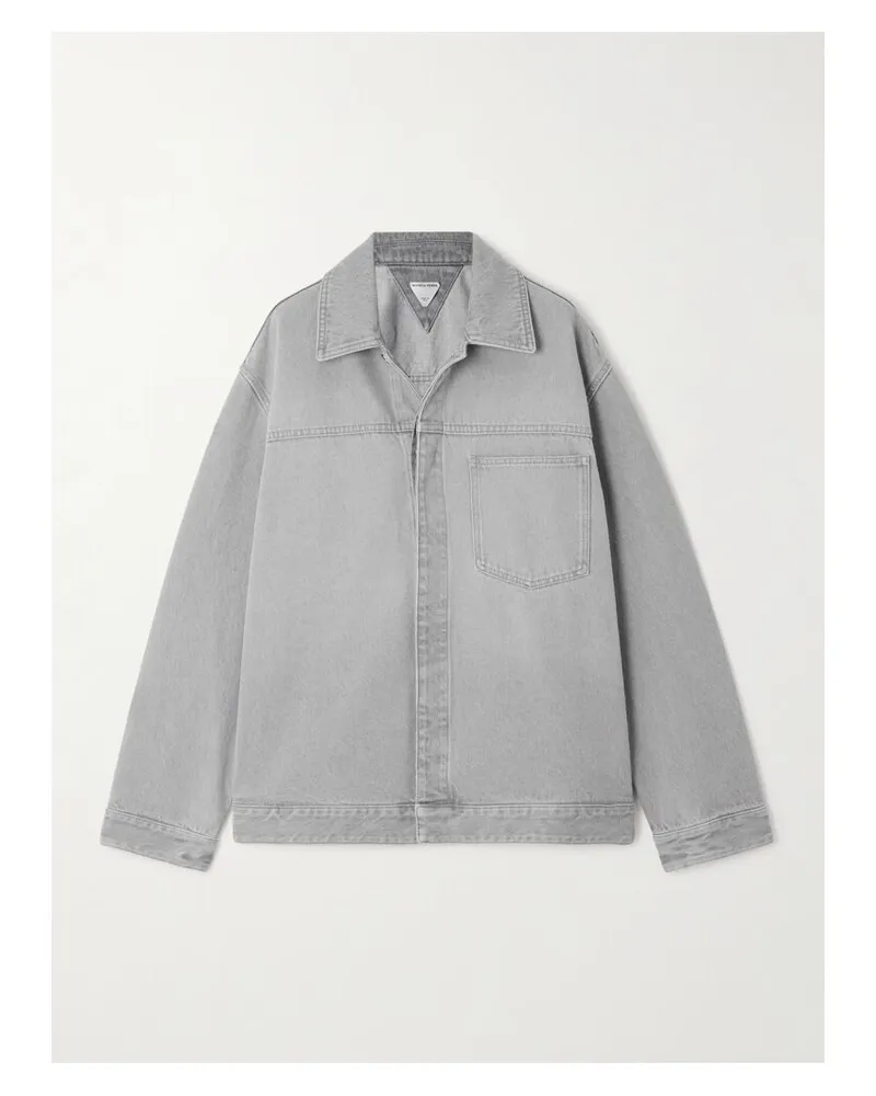 Bottega Veneta Jeansjacke - Grau Grau