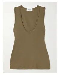 Matteau Tanktop aus Jersey aus einer Biobaumwollmischung Grün