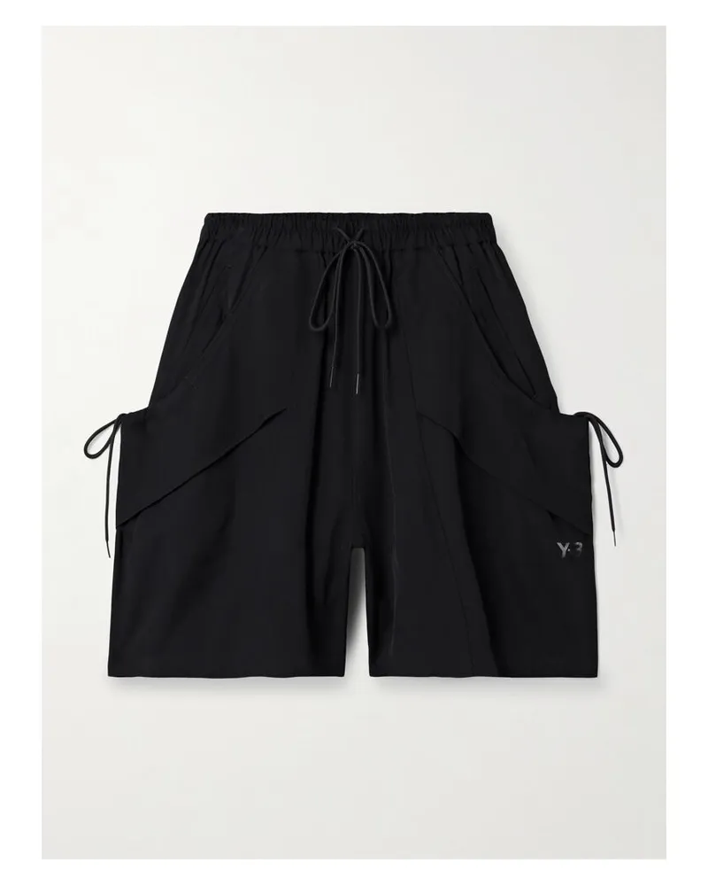 adidas Y-3 Shorts Aus Twill - Schwarz Schwarz