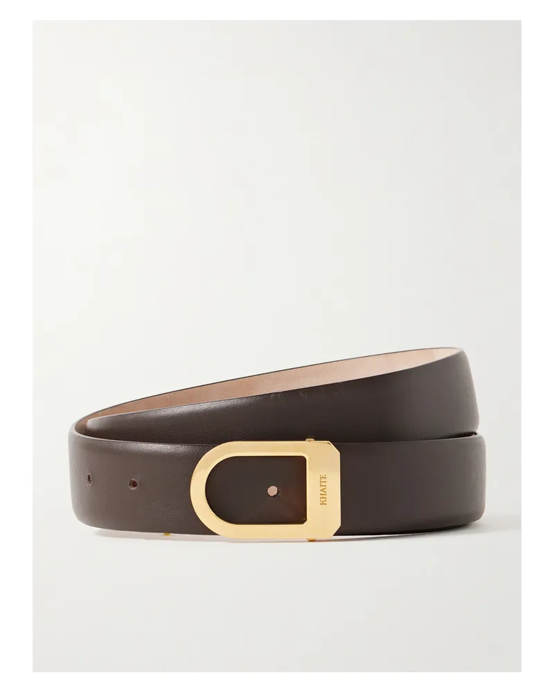 KHAITE Saddle Leather Belt - Brown Brown