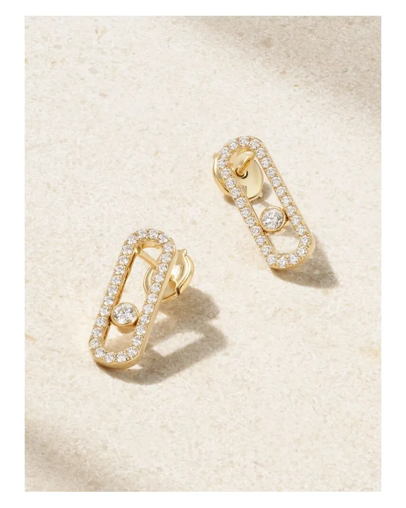 Messika Move Uno Ohrringe Aus 18 Karat Gold Mit Diamanten Gold