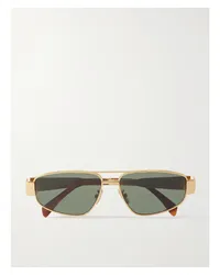 Celine Triomphe farbene Pilotensonnenbrille Gold