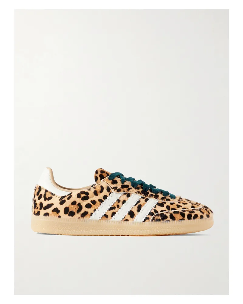 adidas Samba Og Sneakers Aus Kalbshaar Mit Leopardenprint Und Lederbesätzen - Animal-Print Animal-print