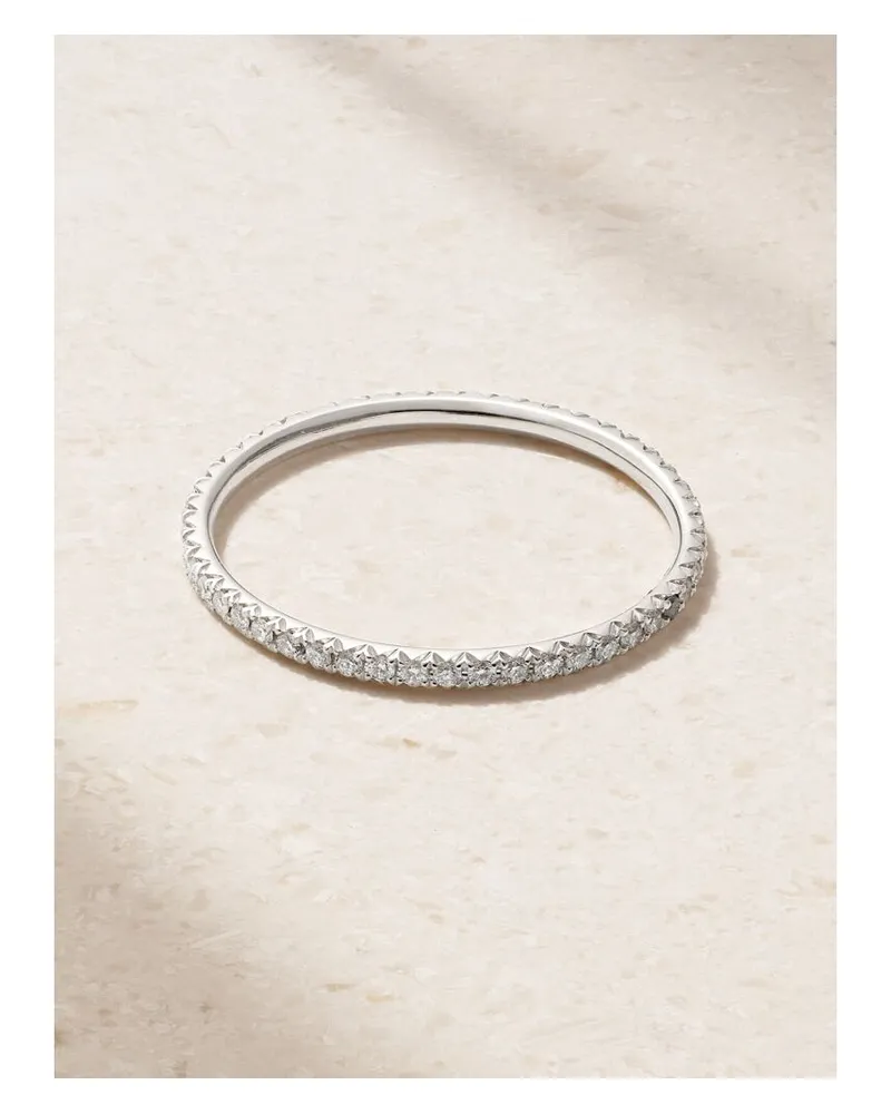 ANITA KO Memoire-ring Aus 18 karat Weißgold Mit Diamanten - Silber Silber