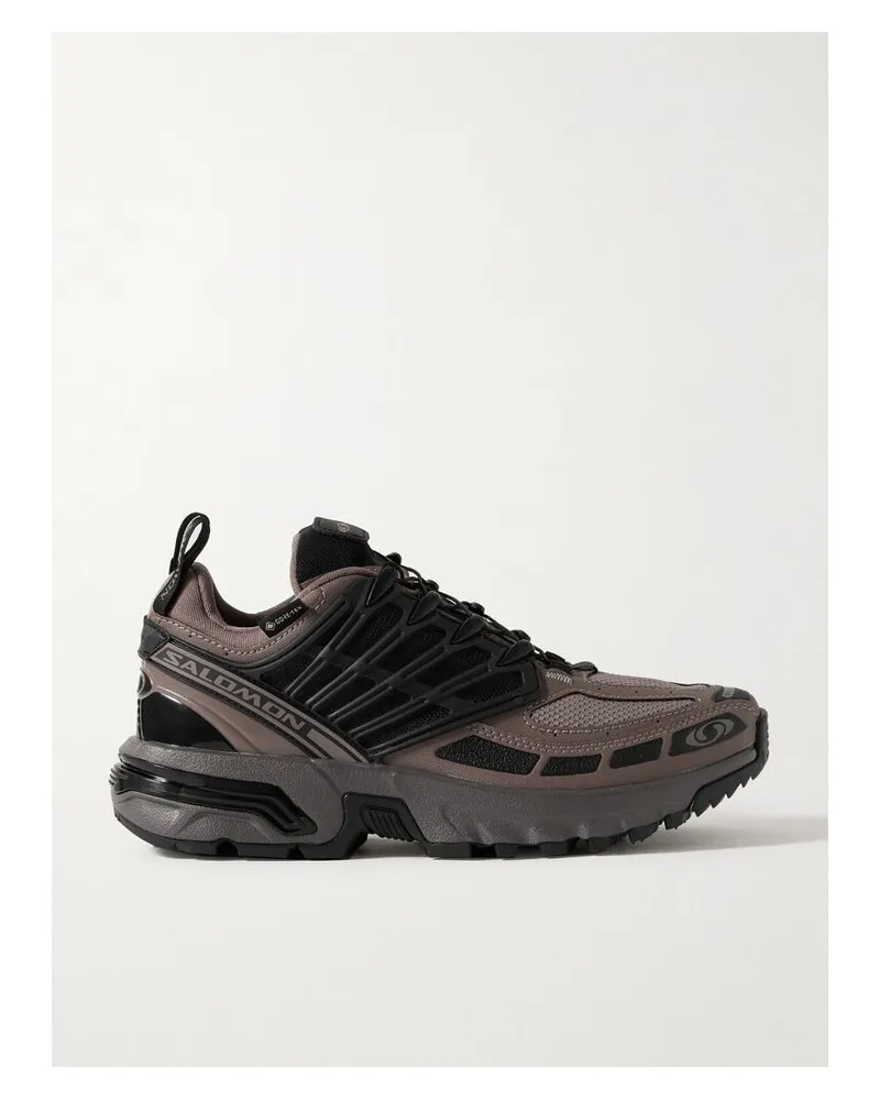 Salomon Acs Pro Sneakers Aus Mesh Und Kunstleder Mit Gummibesätzen - Braun Braun