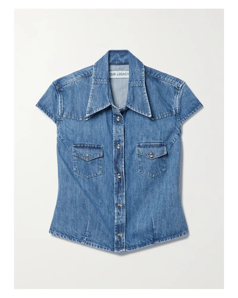 Our Legacy Daisy Jeanshemd - Blau Blau