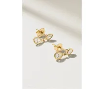 Ohrringe aus 14 Karat  mit Diamanten