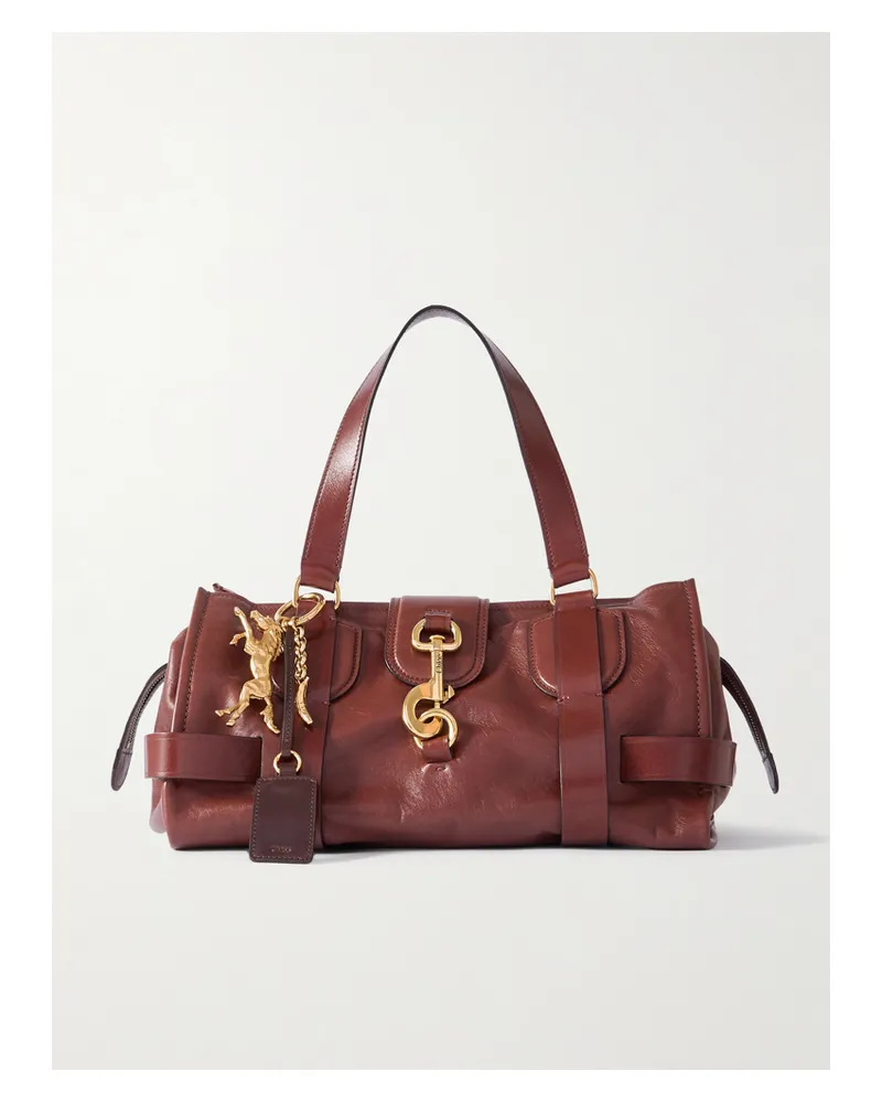 Chloé Kerala Schultertasche Aus Leder - Braun Braun