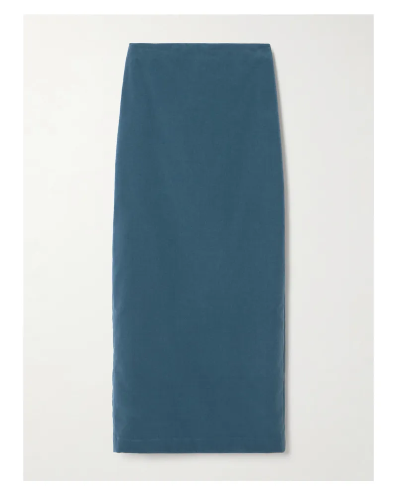 Blazé Milano Jealousy Sussex Maxirock Aus Baumwollsamt - Blau Blau