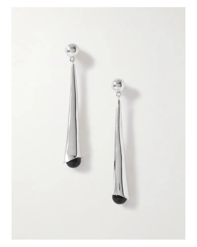 Sophie Buhai Lou Lou Ohrringe Aus Silber Mit Onyxen Silber