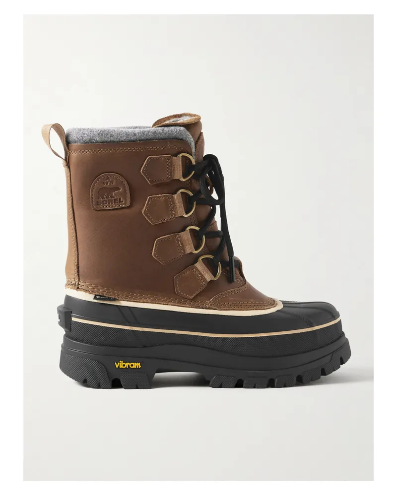 Sorel Caribou Horizon™ Schnürstiefel Aus Gore-tex Mit Fleecebesätzen - Braun Braun
