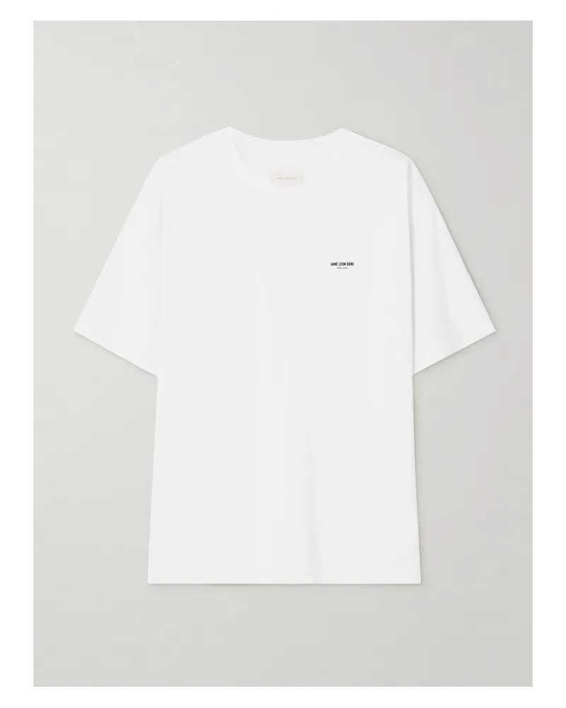 Aimé Leon Dore Printed Cotton-jersey T-shirt - White White