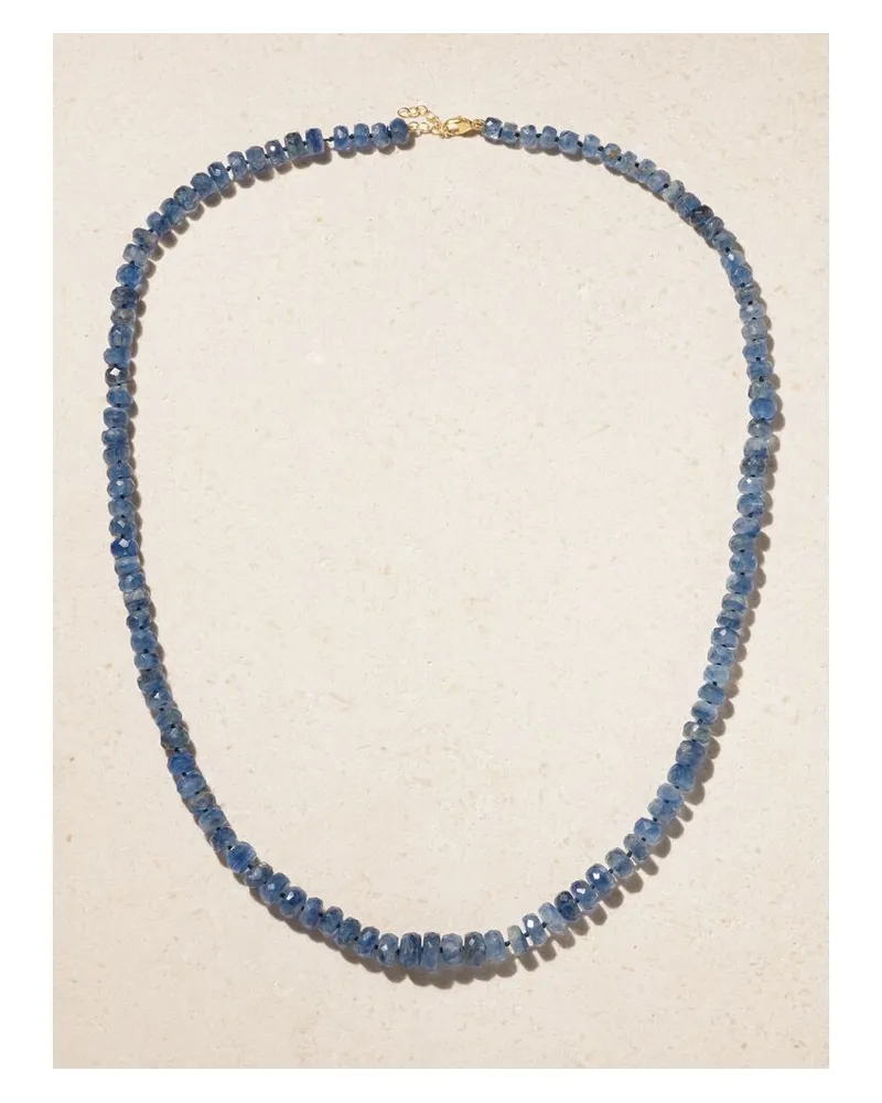 JIA JIA Kette Mit Kyaniten Und Details Aus 14 Karat Gold - Blau Blau