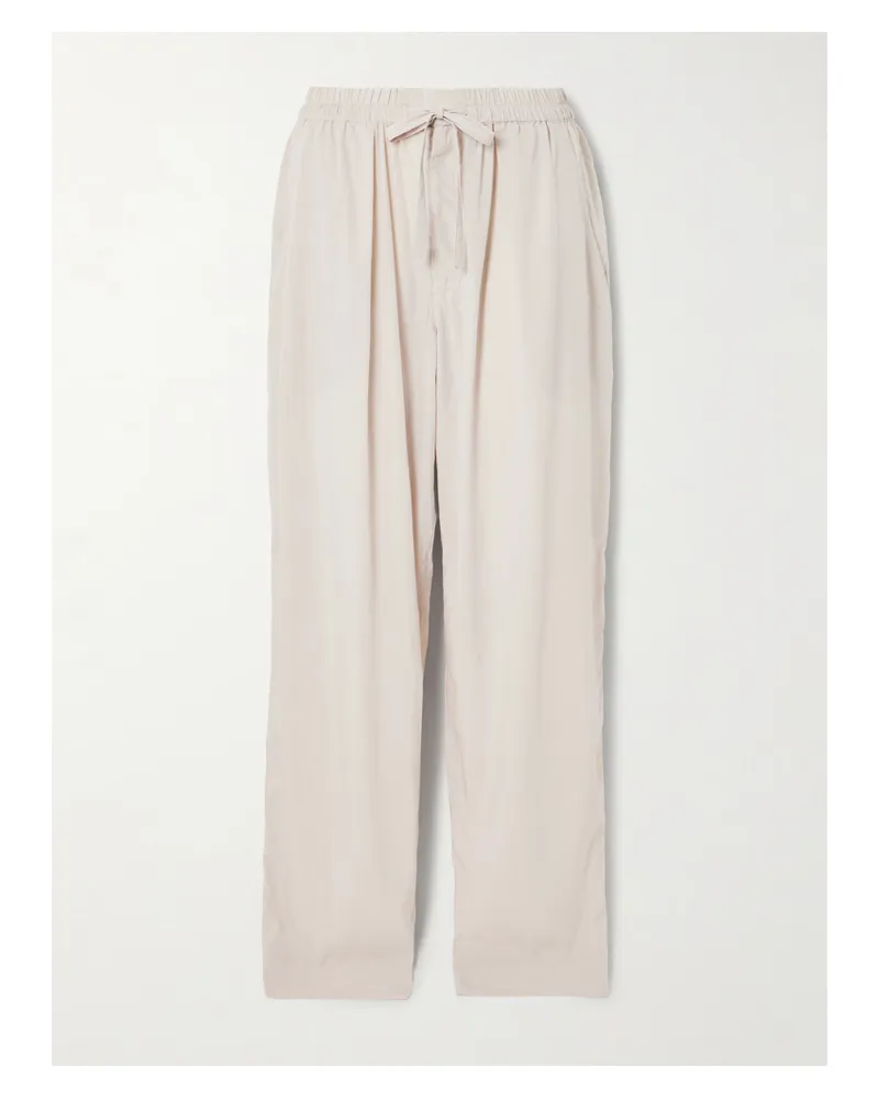 Isabel Marant Hectorina Hose Aus Crêpe Aus Einer Lyocell-mischung - Wollweiß Wollweiß