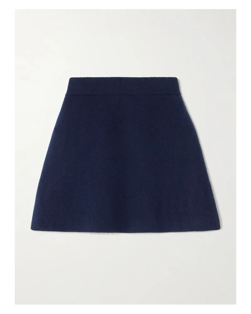 Lisa Yang Clare Cashmere Mini Skirt - Blue Blue