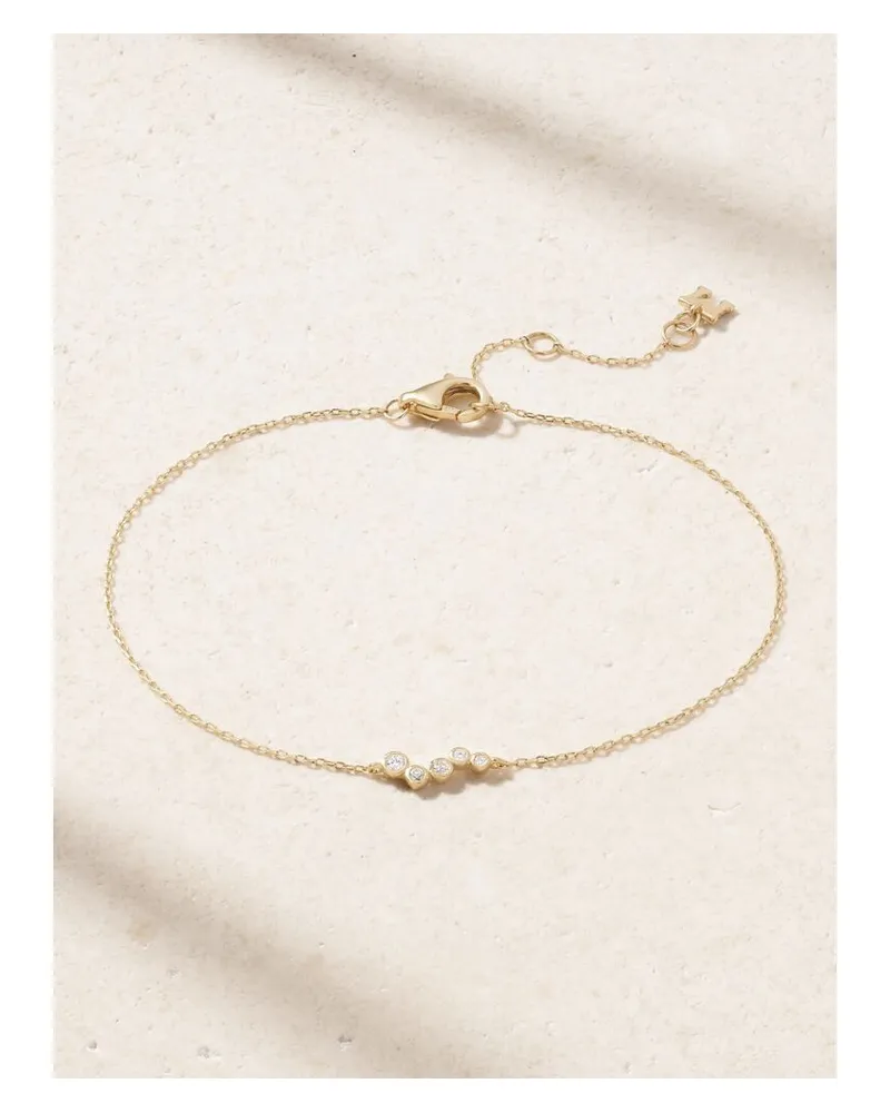 MATEO Wave Armband Aus 14 Karat Gold Mit Diamanten Gold