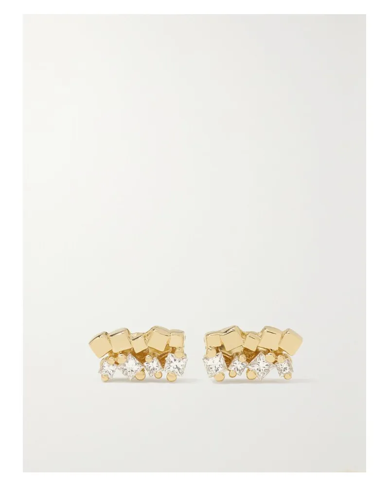 Suzanne Kalan Ohrstecker Aus 18 karat Gold Mit Diamanten Gold