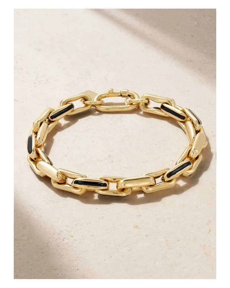 Lauren Rubinski Small Armband Aus 14 Karat Gold Mit Emaille Gold