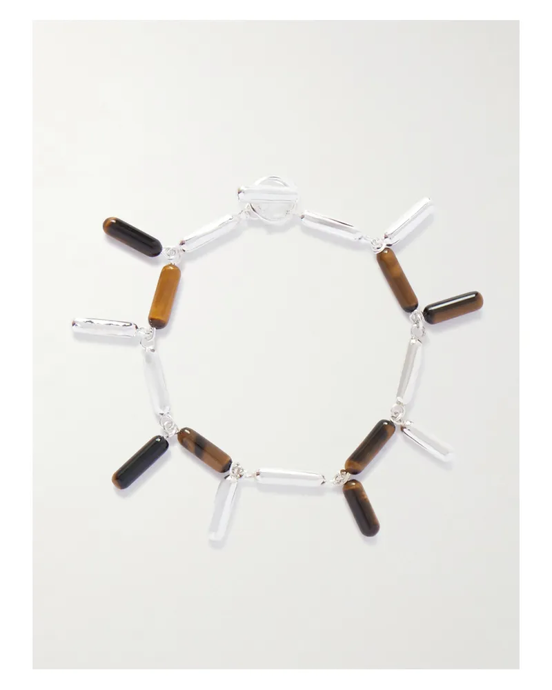 UNCOMMON MATTERS Catkin Armband Aus Silber Und Tigerauge Silber