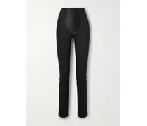 Jersey-leggings Mit Shell-einsatz - Schwarz