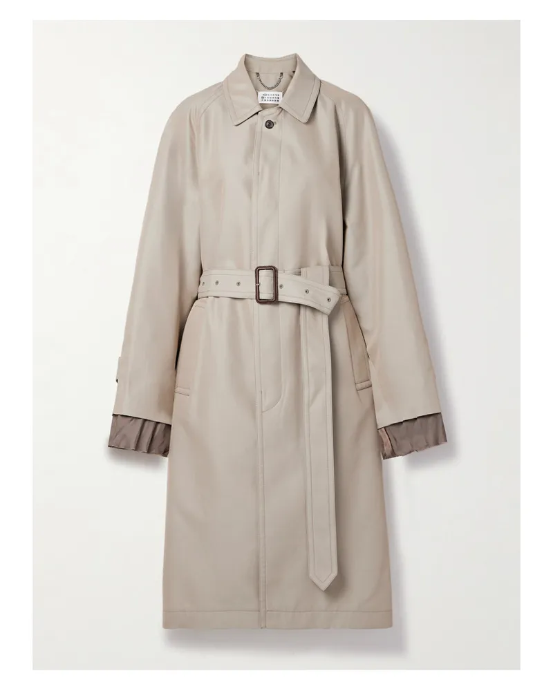 Maison Margiela Trenchcoat aus Gabardine aus einer Baumwollmischung Neutral