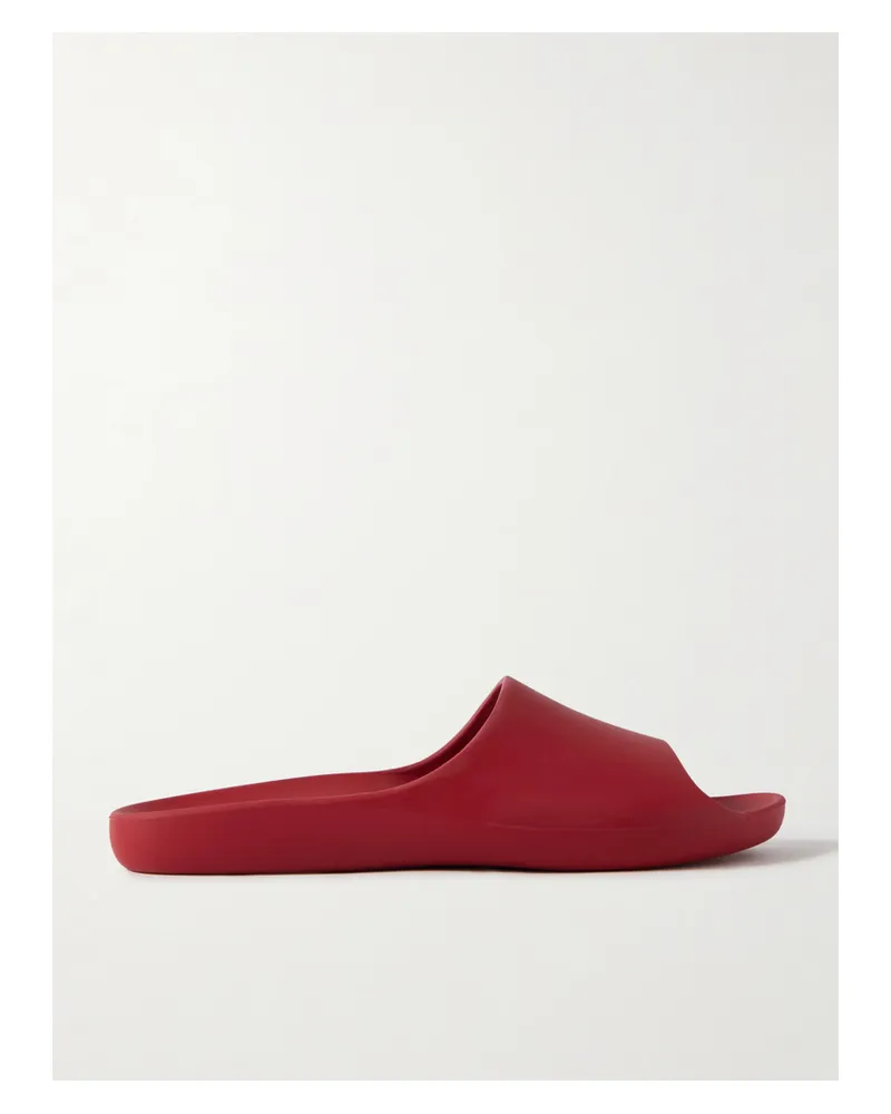 The Row Ama Rubber Slides - Red Red