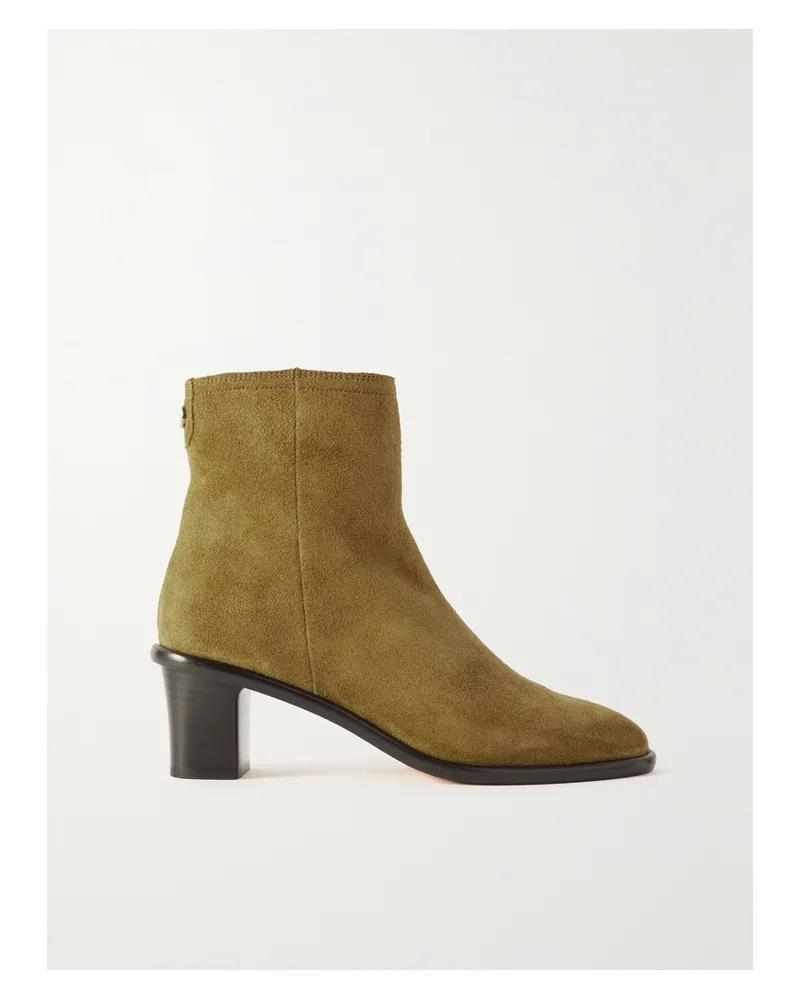 Isabel Marant Gelda Ankle Boots Aus Veloursleder - Braun Braun