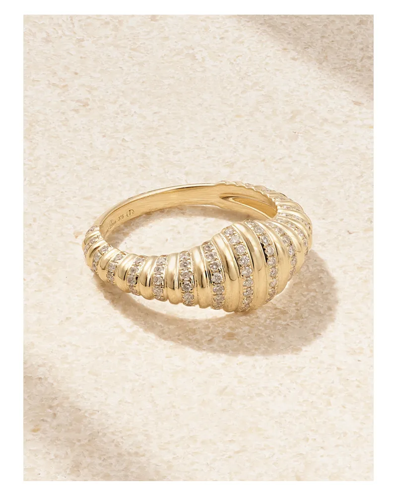 Yvonne Léon Nano Chevalière Berlingot Ring Aus 9 Karat Gold Mit Diamanten Gold