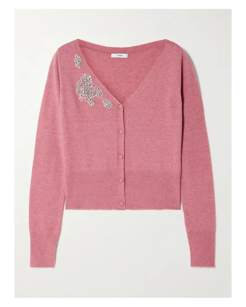 Erdem Cardigan Aus Strick Mit Verzierungen - Pink Pink