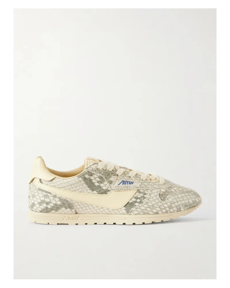 AUTRY Windspin Sneakers Aus Veloursleder Mit Schlangeneffekt - Animal-Print Animal-print