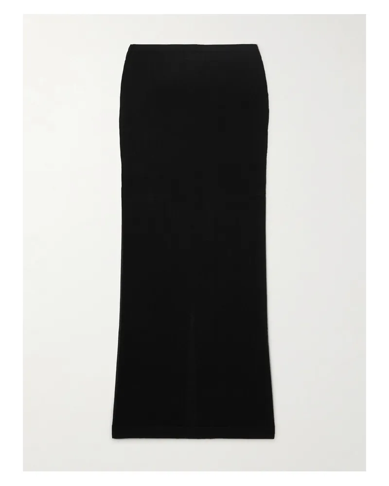 ÉTERNE Emma Maxirock Aus Kaschmir - Schwarz Schwarz