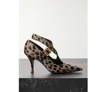 Sloan Leopard-print Calf Hair Pumps - Animal print