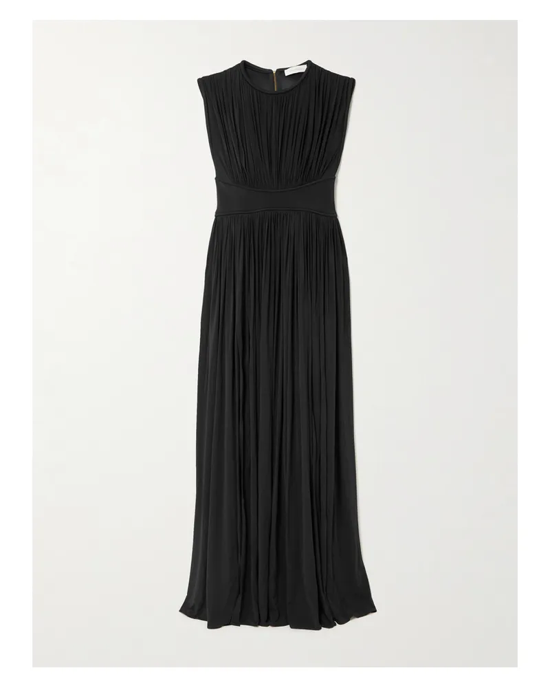 Zimmermann Hypnotic Maxikleid Aus Stretch-jersey Mit Raffungen - Schwarz Schwarz