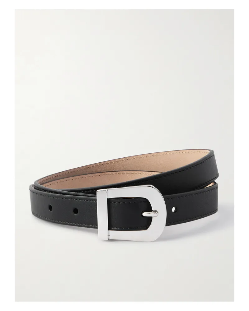 Gabriela Hearst Marija Leather Belt - Black Black