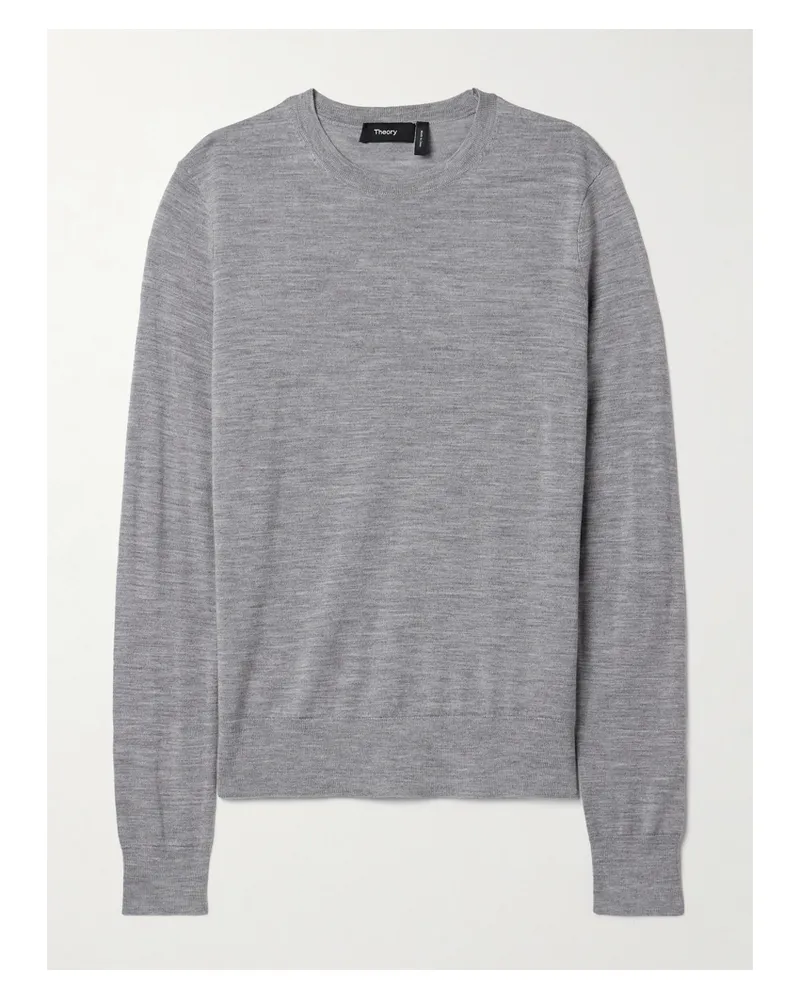 Theory Wool-blend Sweater - Gray Gray