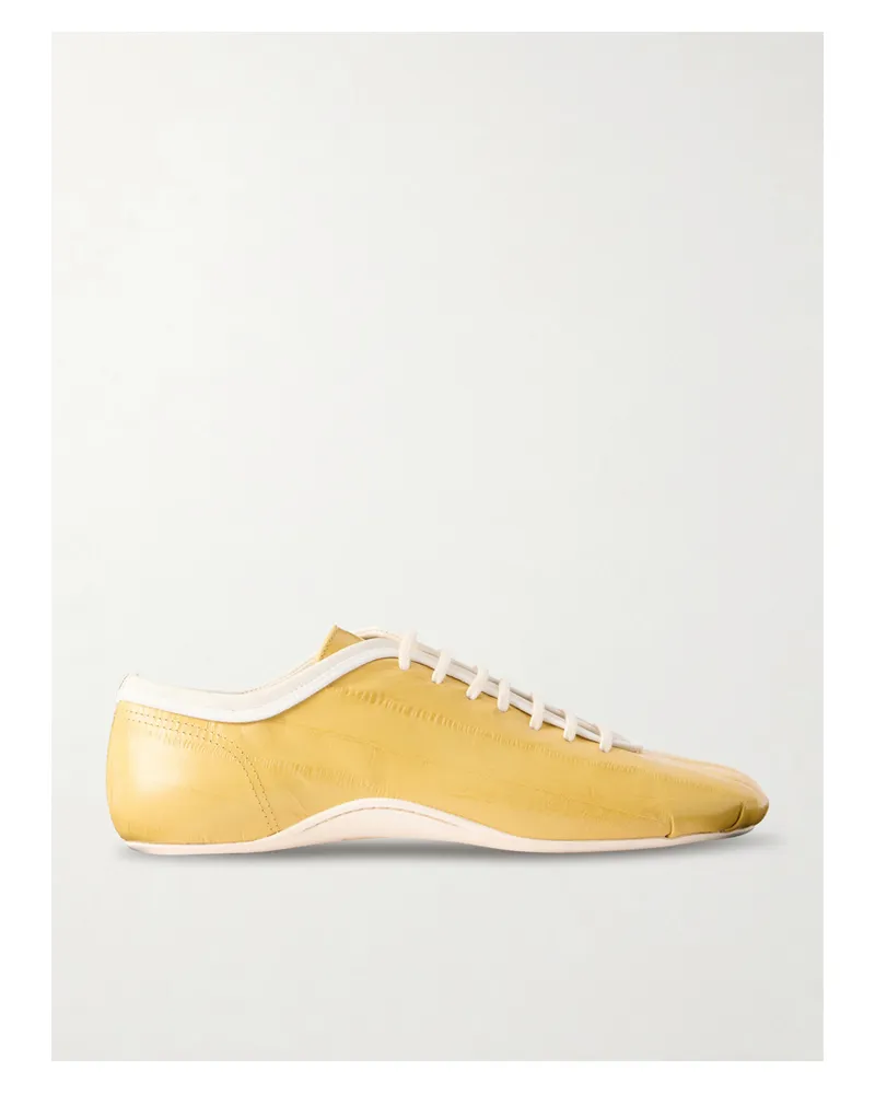 Dries van Noten Leather Sneakers - Yellow Yellow