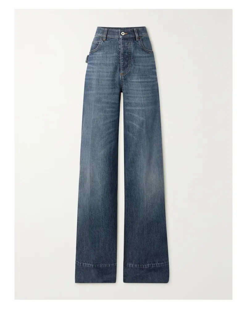 Bottega Veneta Hoch Sitzende Jeans Mit Geradem Bein - Blau Blau