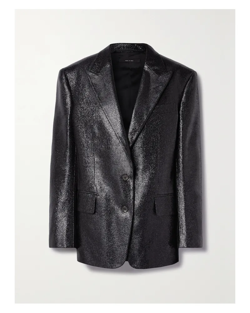 Tom Ford Blazer Aus Lamé - Schwarz Schwarz