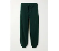 Colorama Maille Star Wool And Cashmere-blend Tapered Track Pants - Green