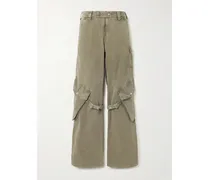 Cargohose Aus Baumwoll-canvas - Grün