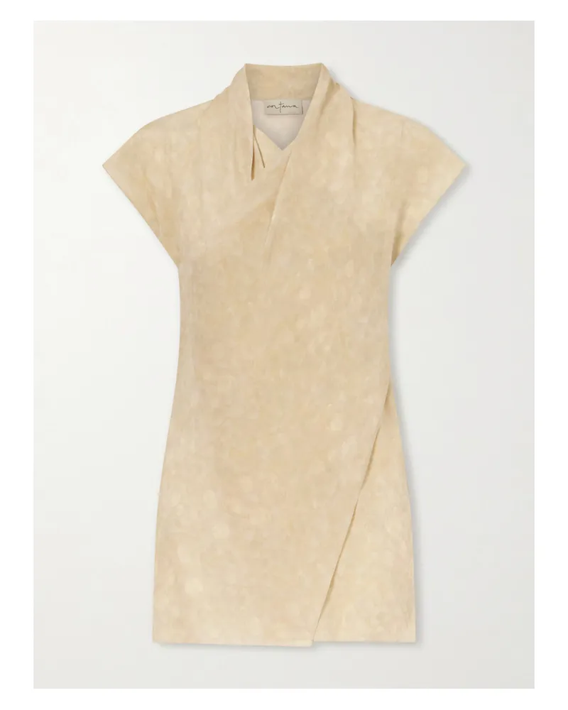 Cortana Cassiopea Silk-crepe Blouse - Neutrals Neutrals