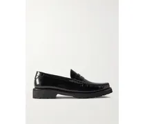 Loafers Aus Leder - Schwarz