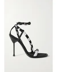 Emilio Pucci Sandalen aus Bedrucktem Shell Schwarz