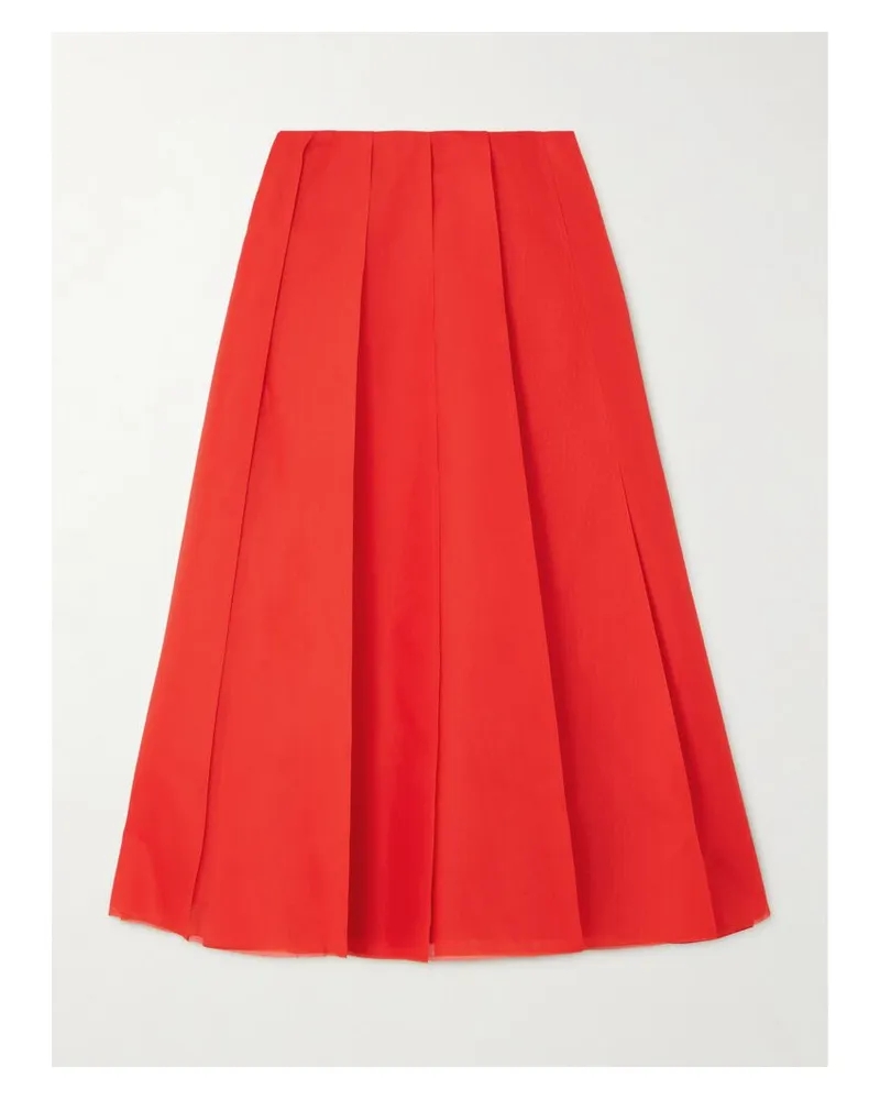 Altuzarra Dex Midirock Aus Seidenorganza Mit Falten - Rot Rot