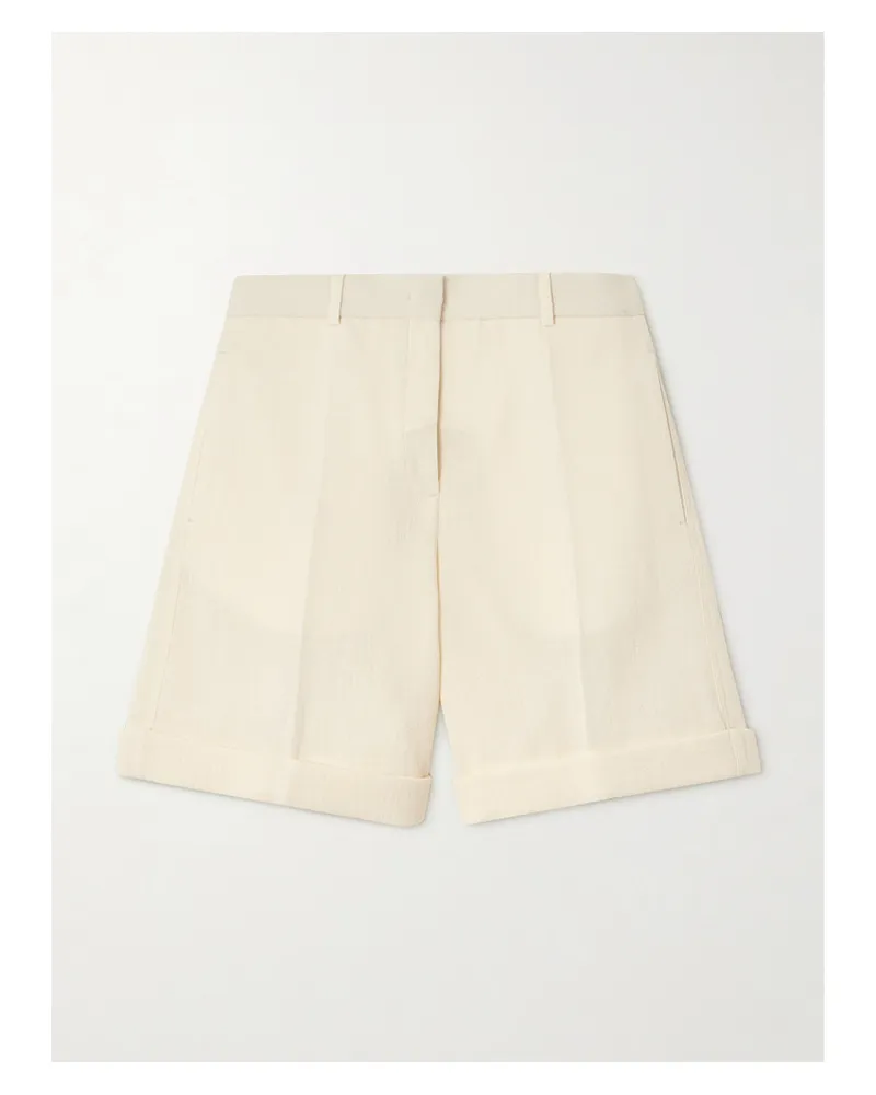 Jil Sander Shorts aus Leinen Neutral